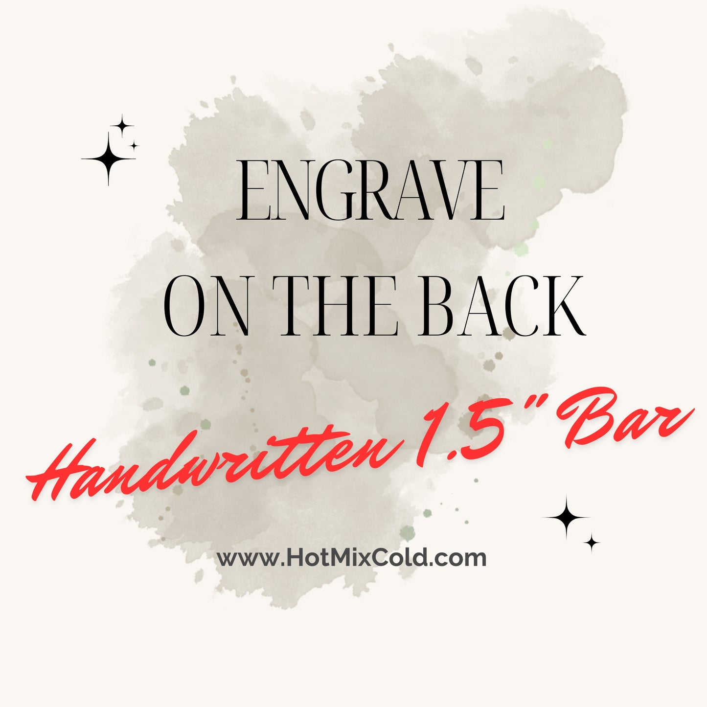 Extra Engrave for handwritten jewelry on The Back