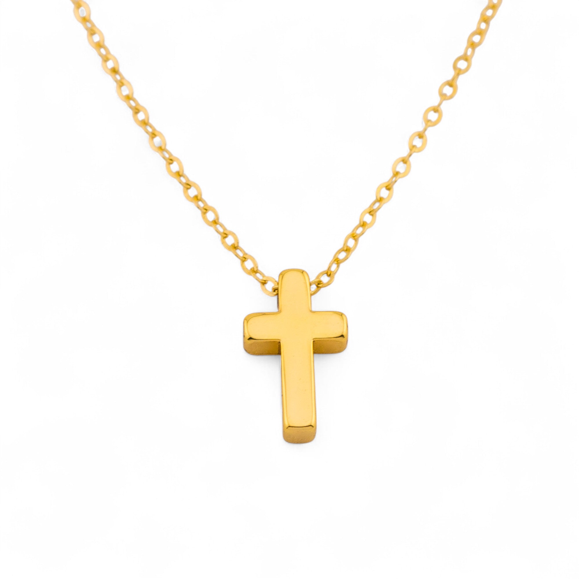 Minimal Tiny Sliding Cross Necklace | Hotmixcold | Tiny Silver