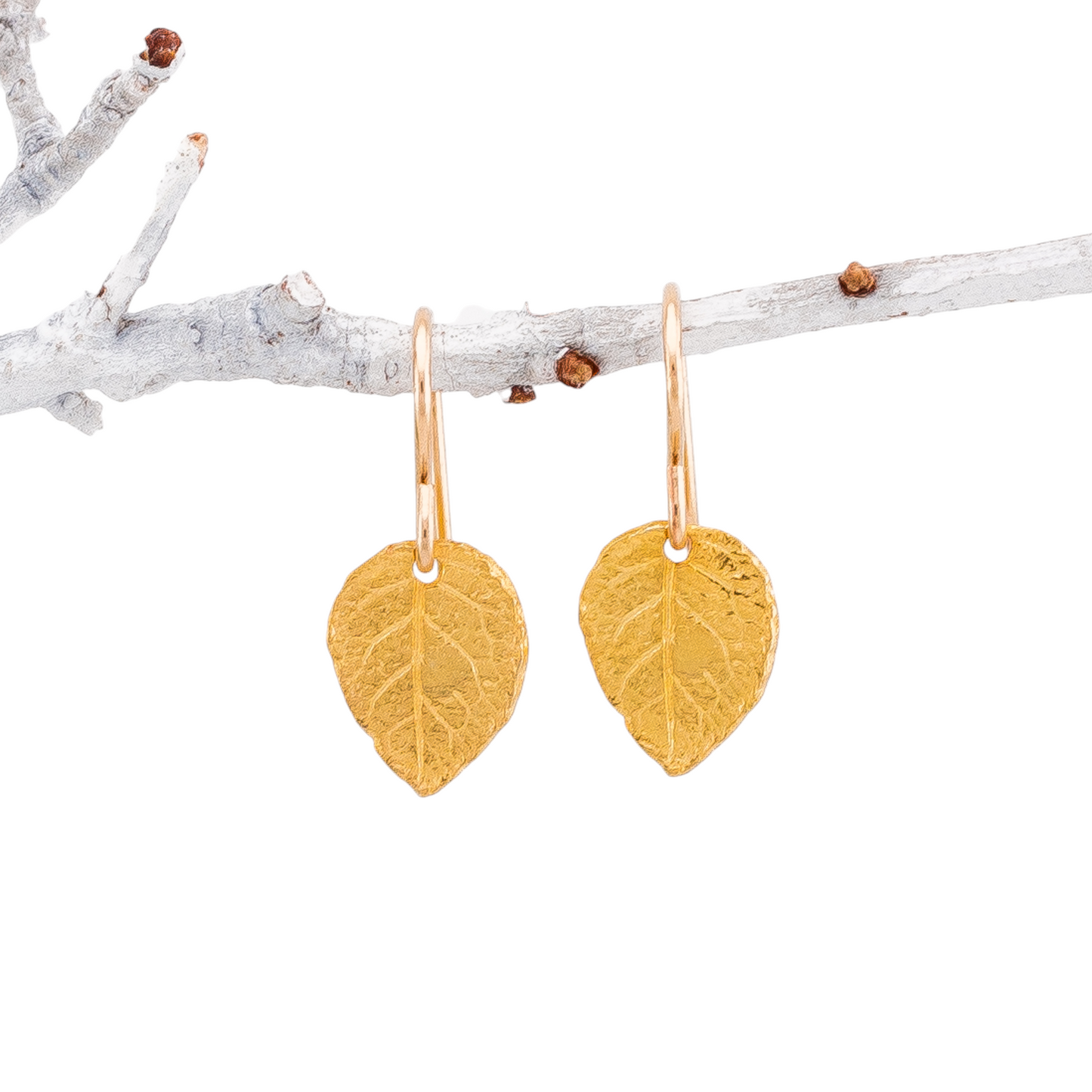 Tiny Leaf Earrings