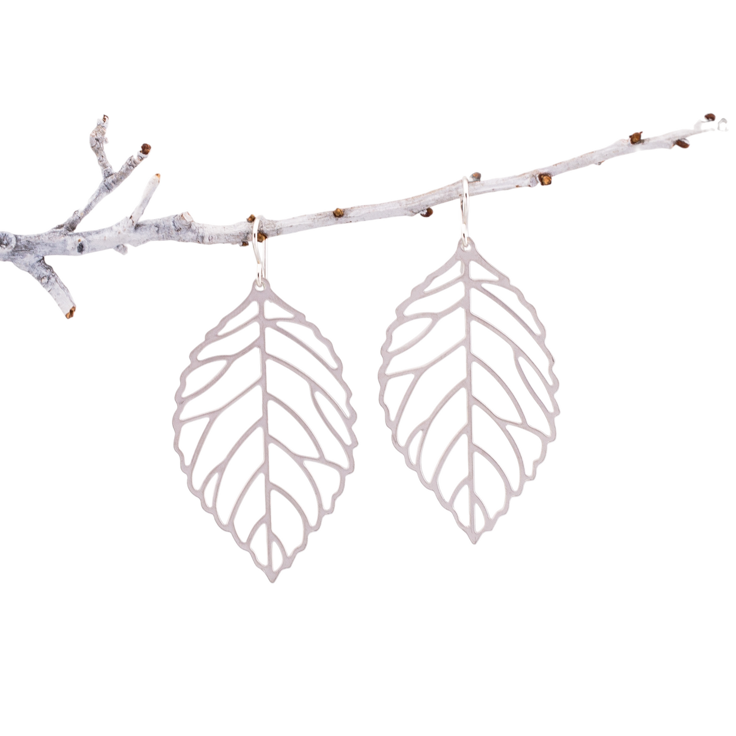 Dainty Dangle Leaf Earrings