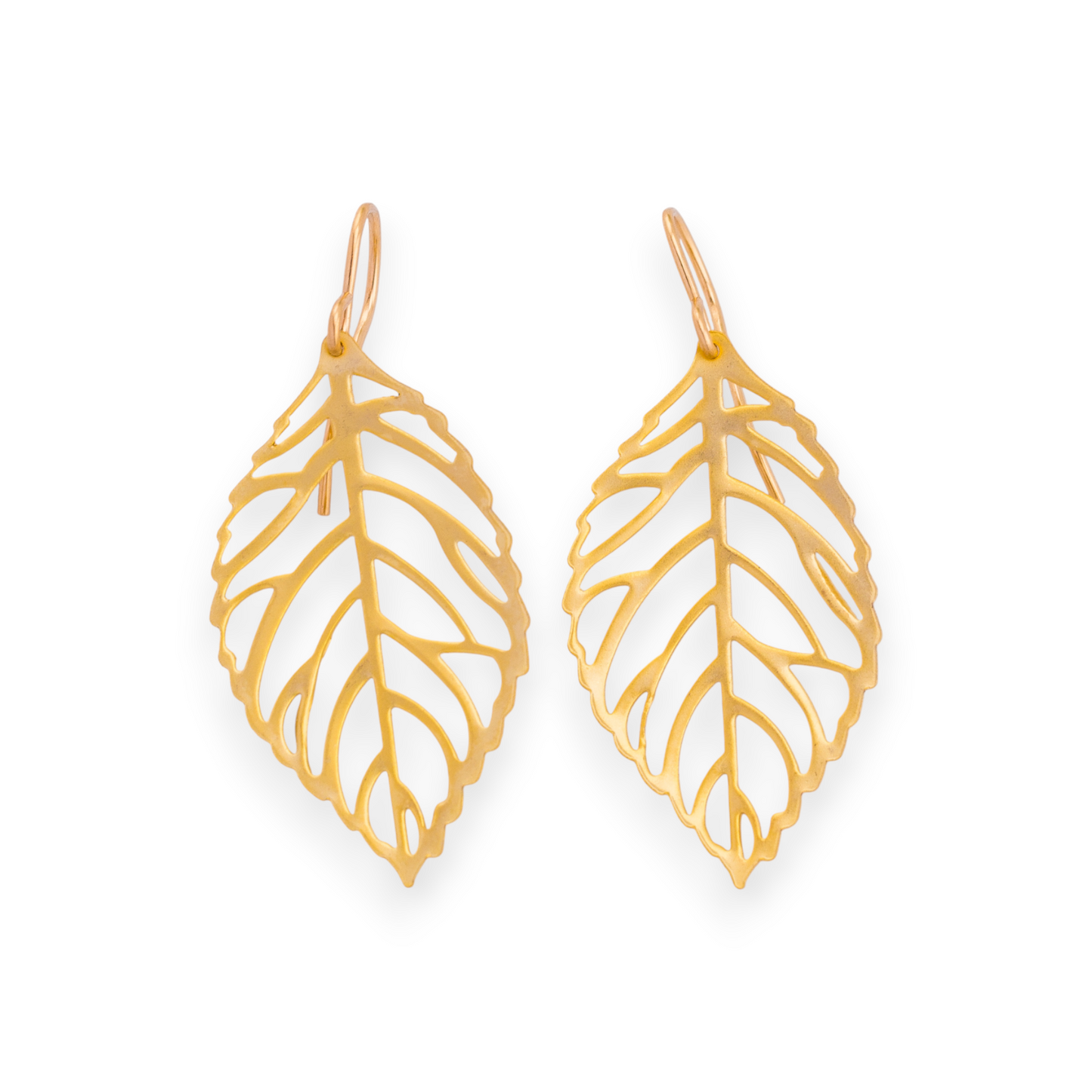 Dainty Dangle Leaf Earrings