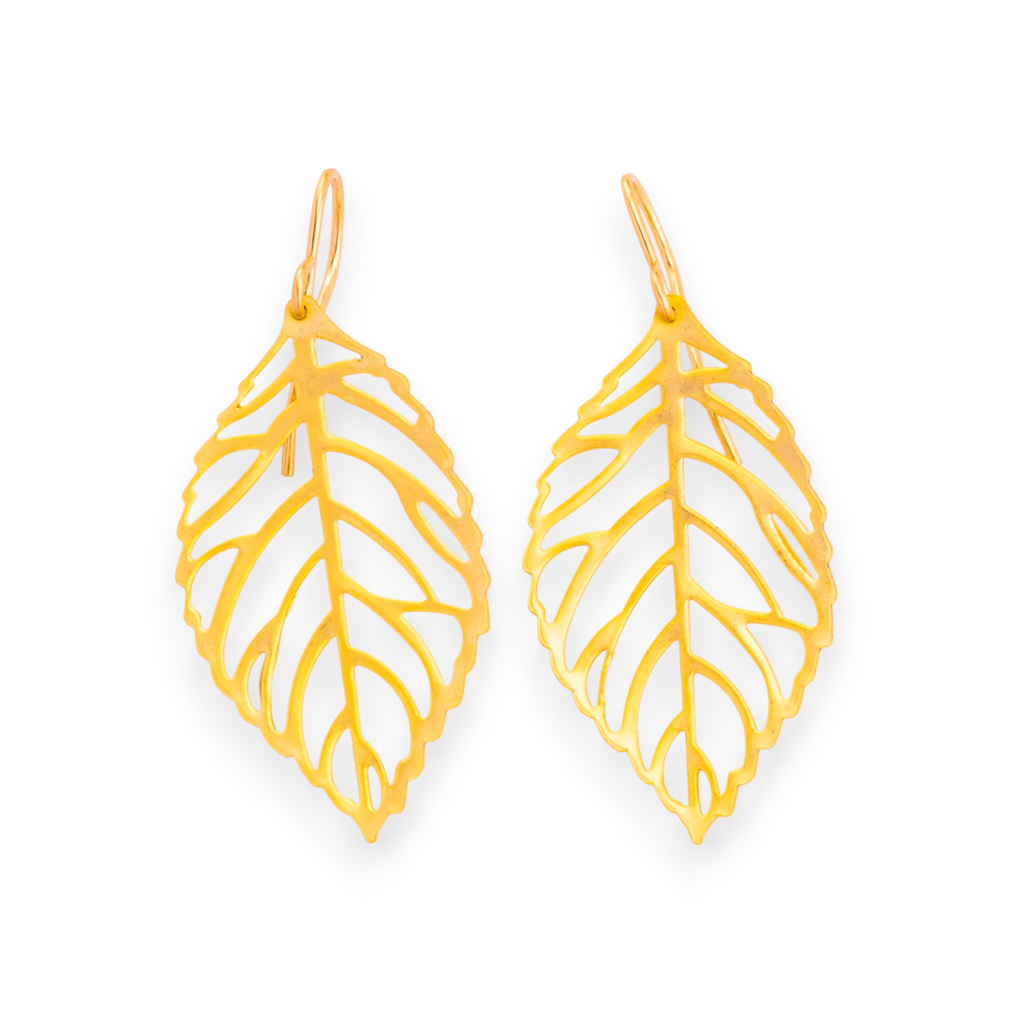 Dainty Dangle Leaf Earrings