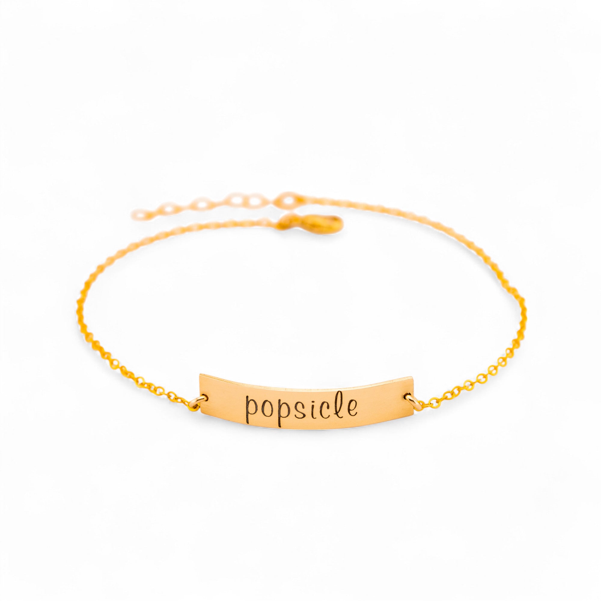 Personalized Bar Bracelet, 1.25" Bar