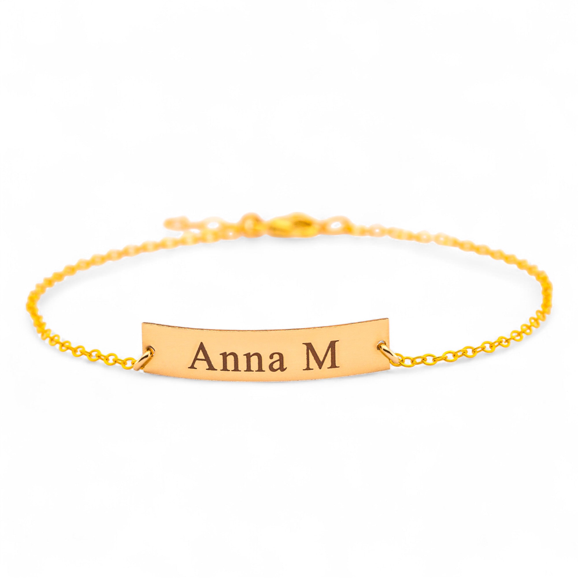 Personalized Bar Bracelet, 1.25" Bar