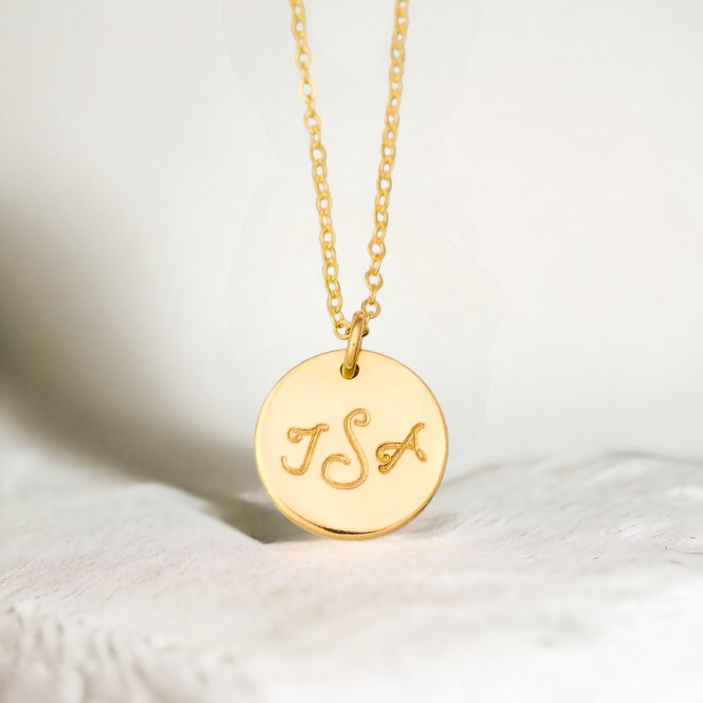 Personalized Necklace, 5/8" Disc