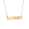 Personalized Nameplate Bar Necklace