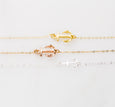 Small Sideways Anchor Necklace