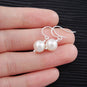 Silver Pearl Earrings