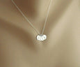 Silver 4 Charms Necklace