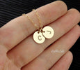Gold 2 Charms Necklace