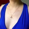 Custom Initial Calla Lilly Necklace