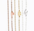 Sideways Initial Necklace