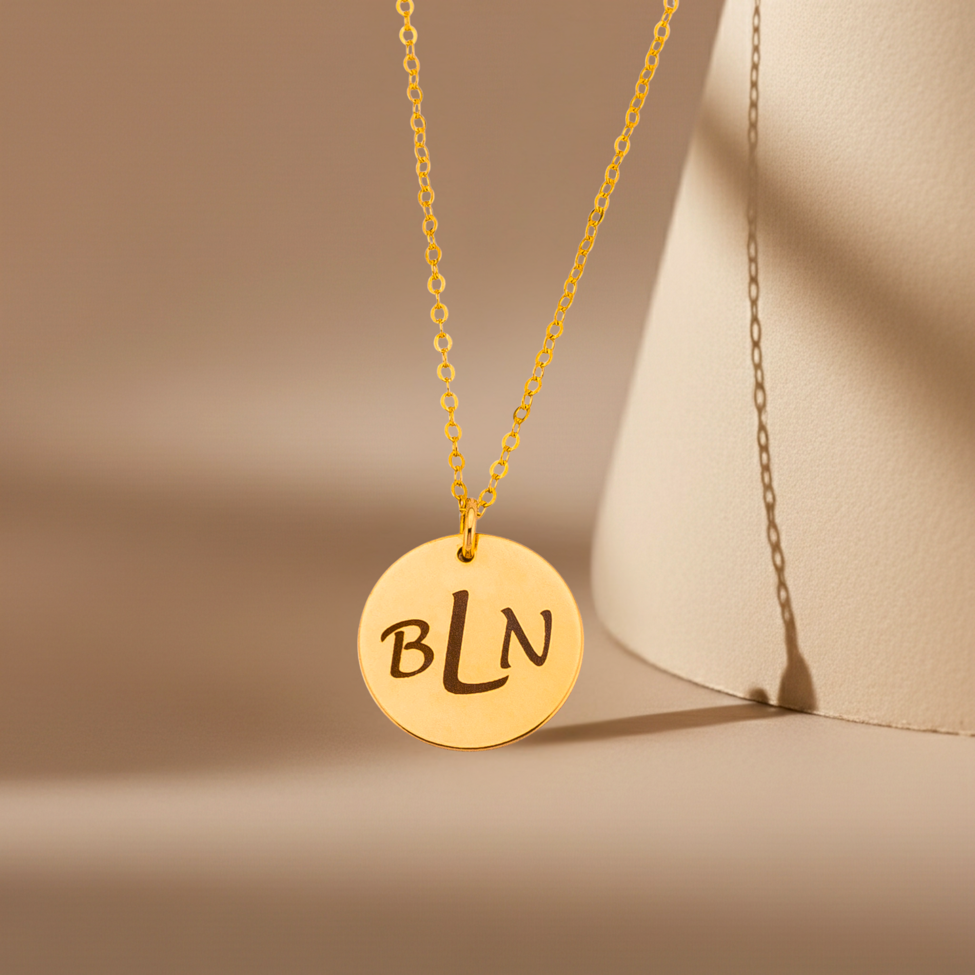 Personalized Necklace, 5/8" Disc