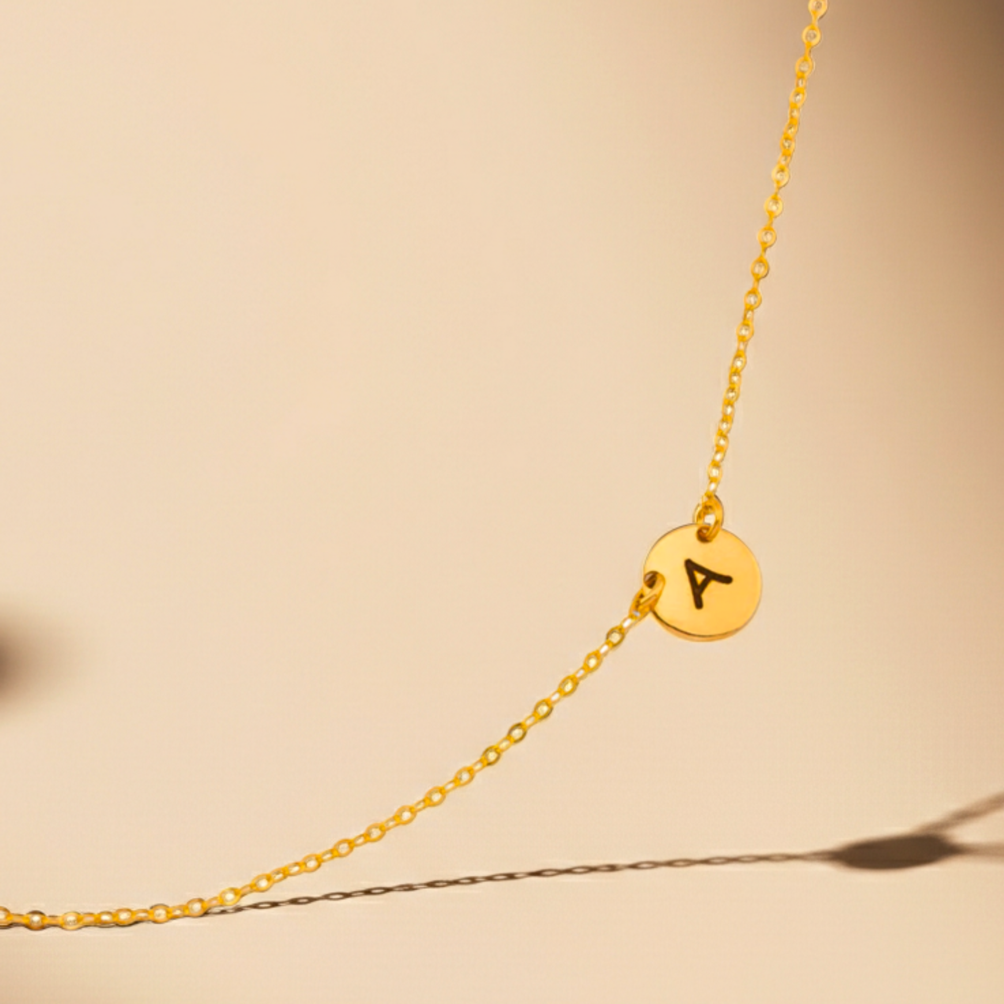 Sideways 1 Tiny Circle Necklace
