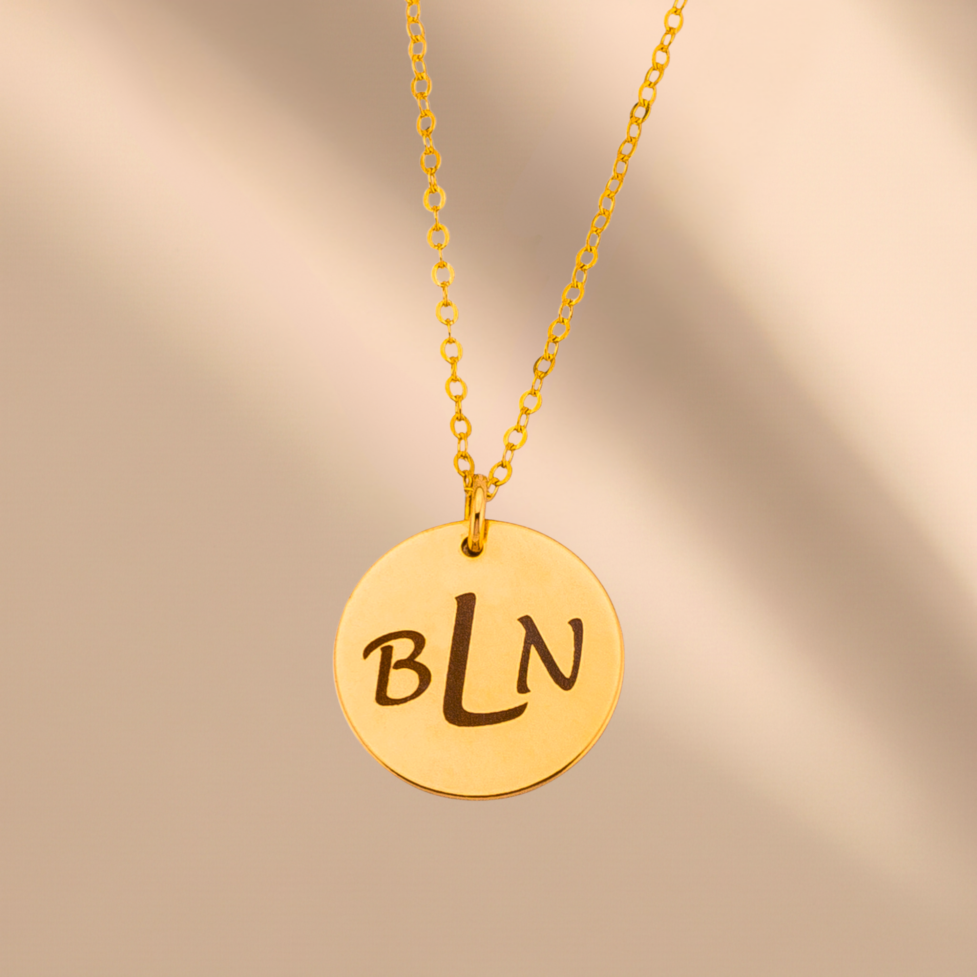 Personalized Necklace, 5/8" Disc