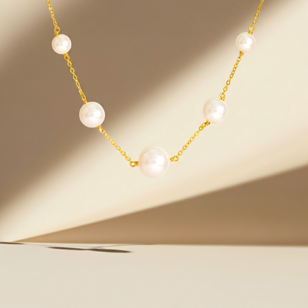 Link Swarovski Fresh Water Pearl Necklace