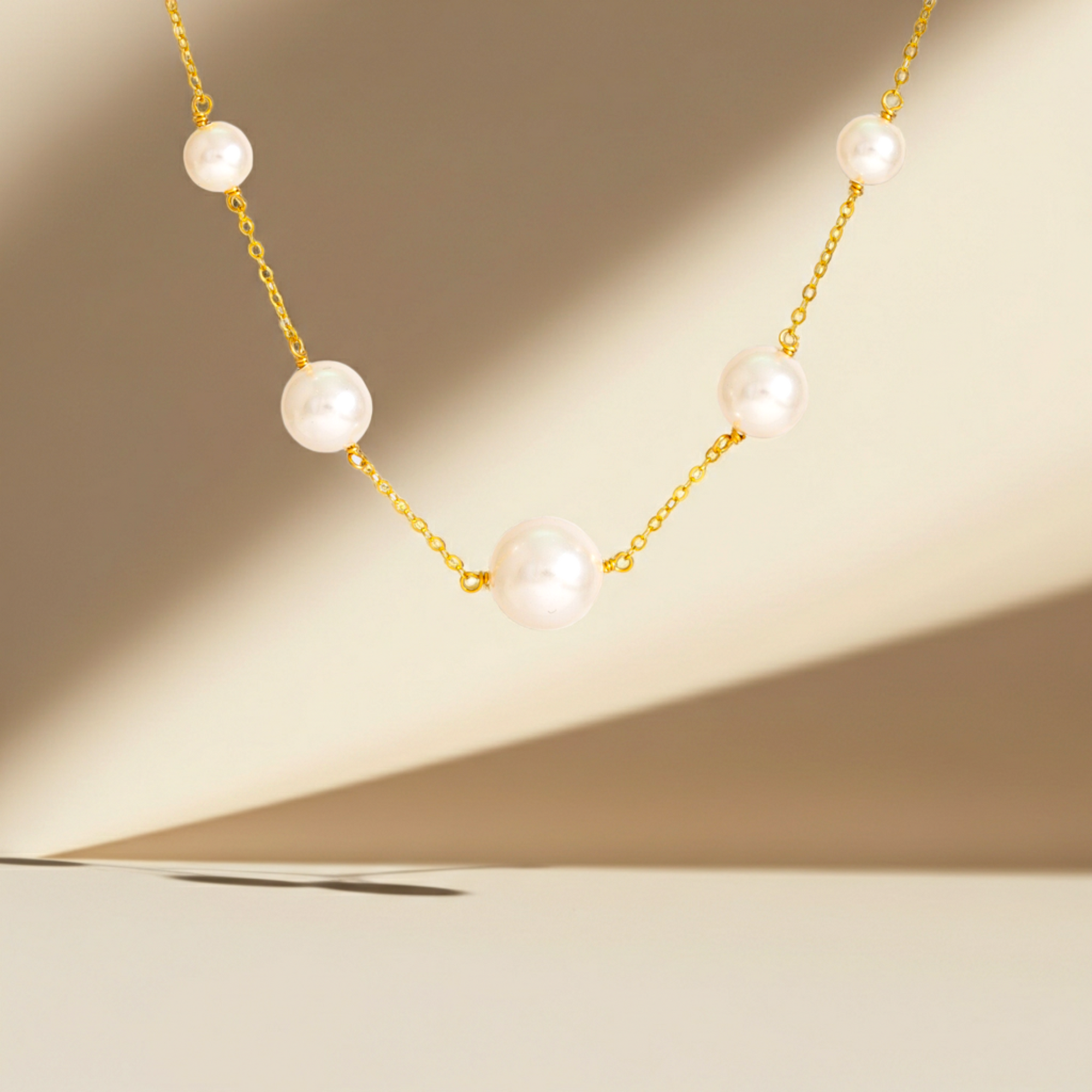 Link Swarovski Fresh Water Pearl Necklace