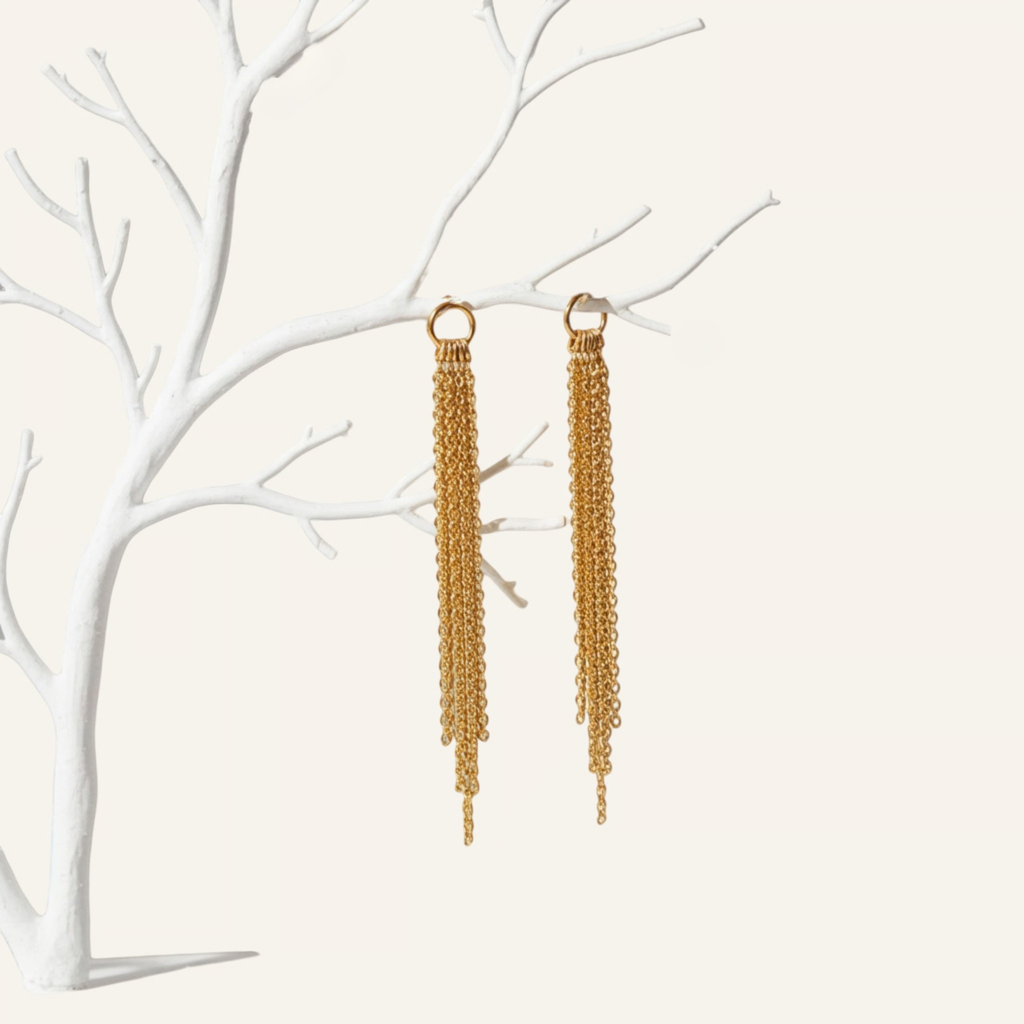 Tassel Circle Stud Earrings