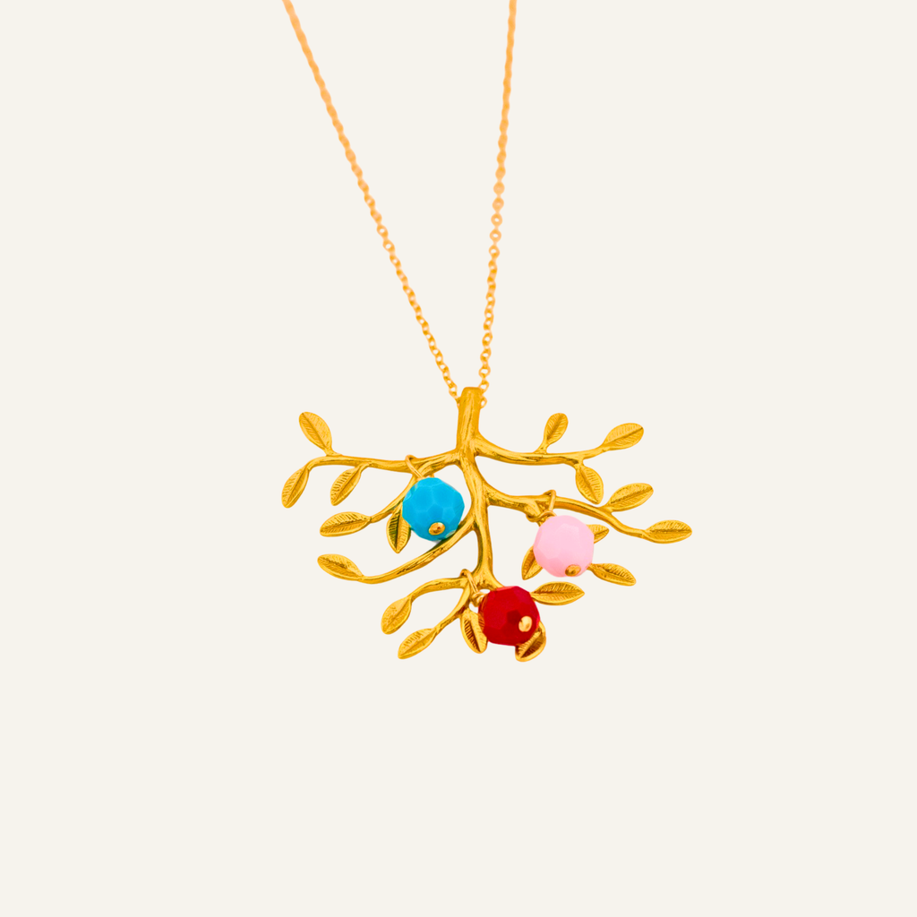 Family Tree Birthstone Necklace