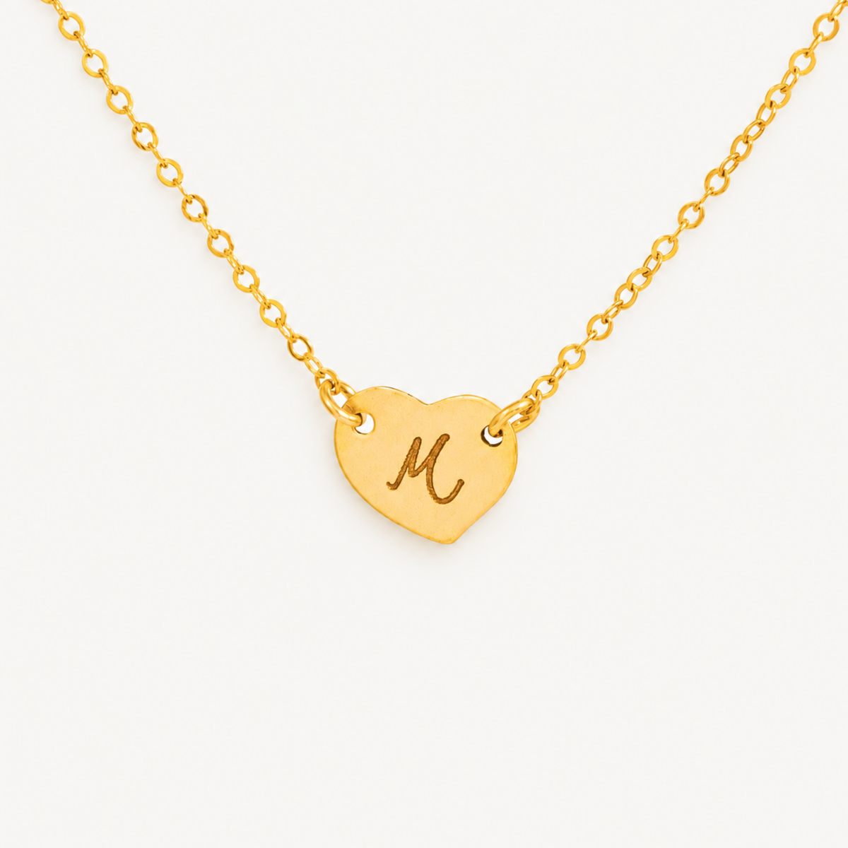 Personalized Heart Initial Necklace – Timeless Charm