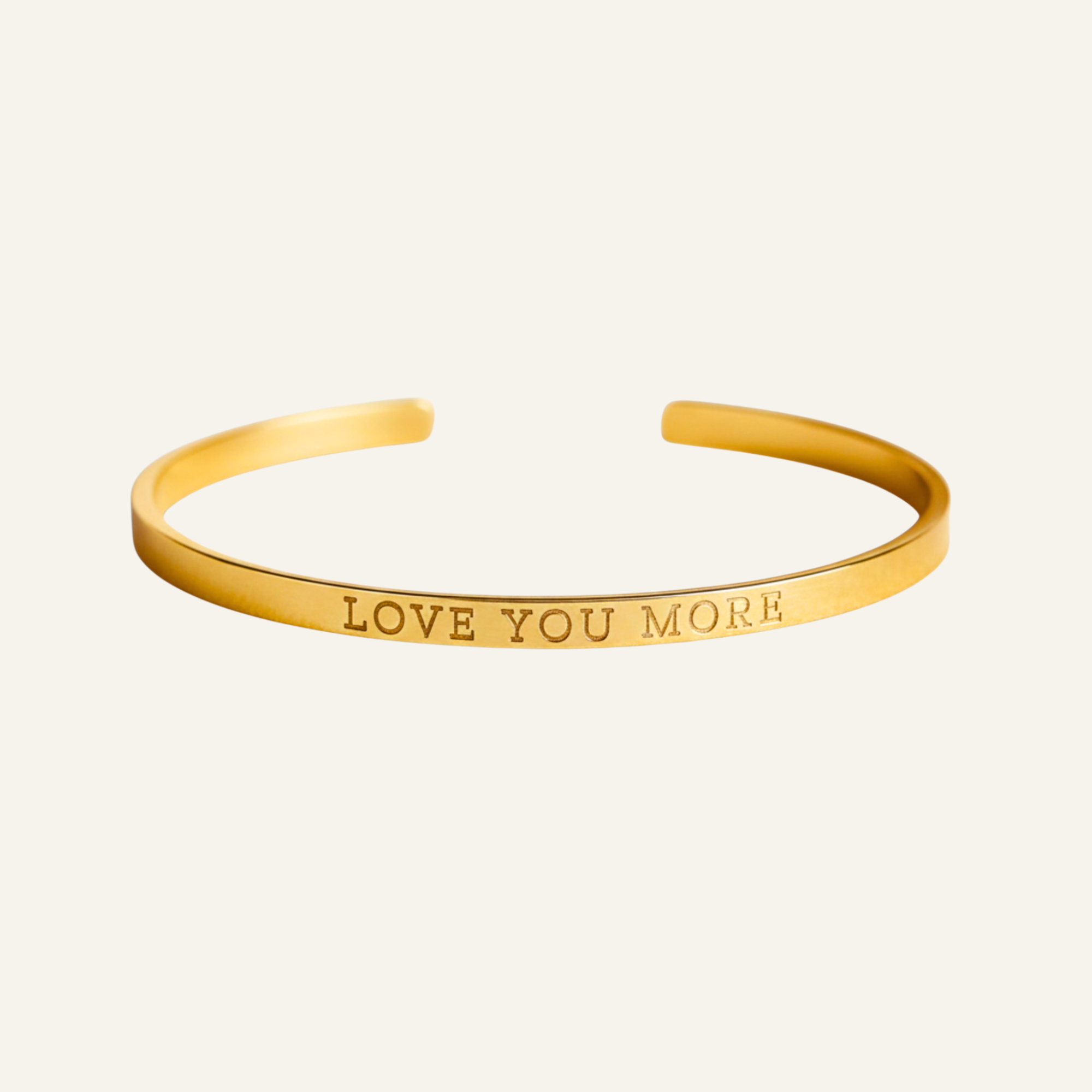 Personalized Inspirational  Mantra Cuff Bracelet, 5mm