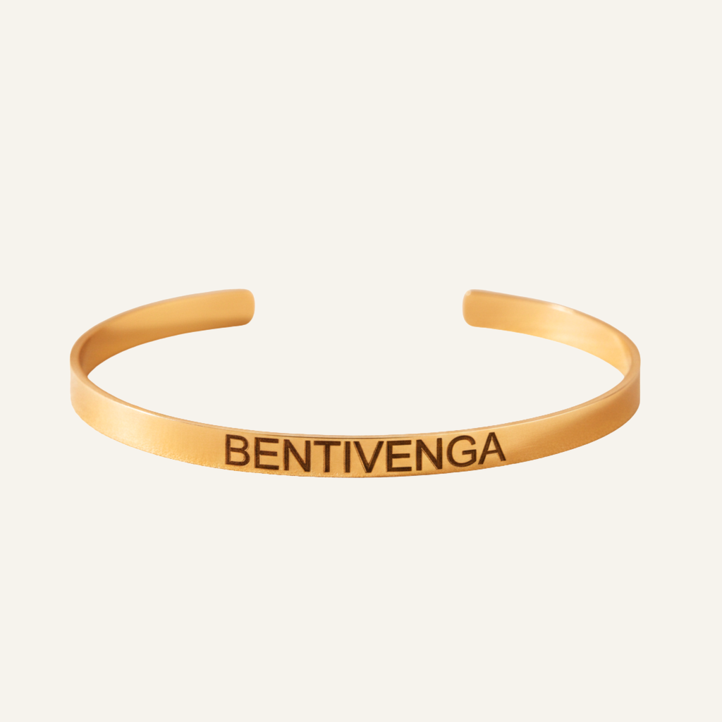 Personalized Inspirational  Mantra Cuff Bracelet, 5mm