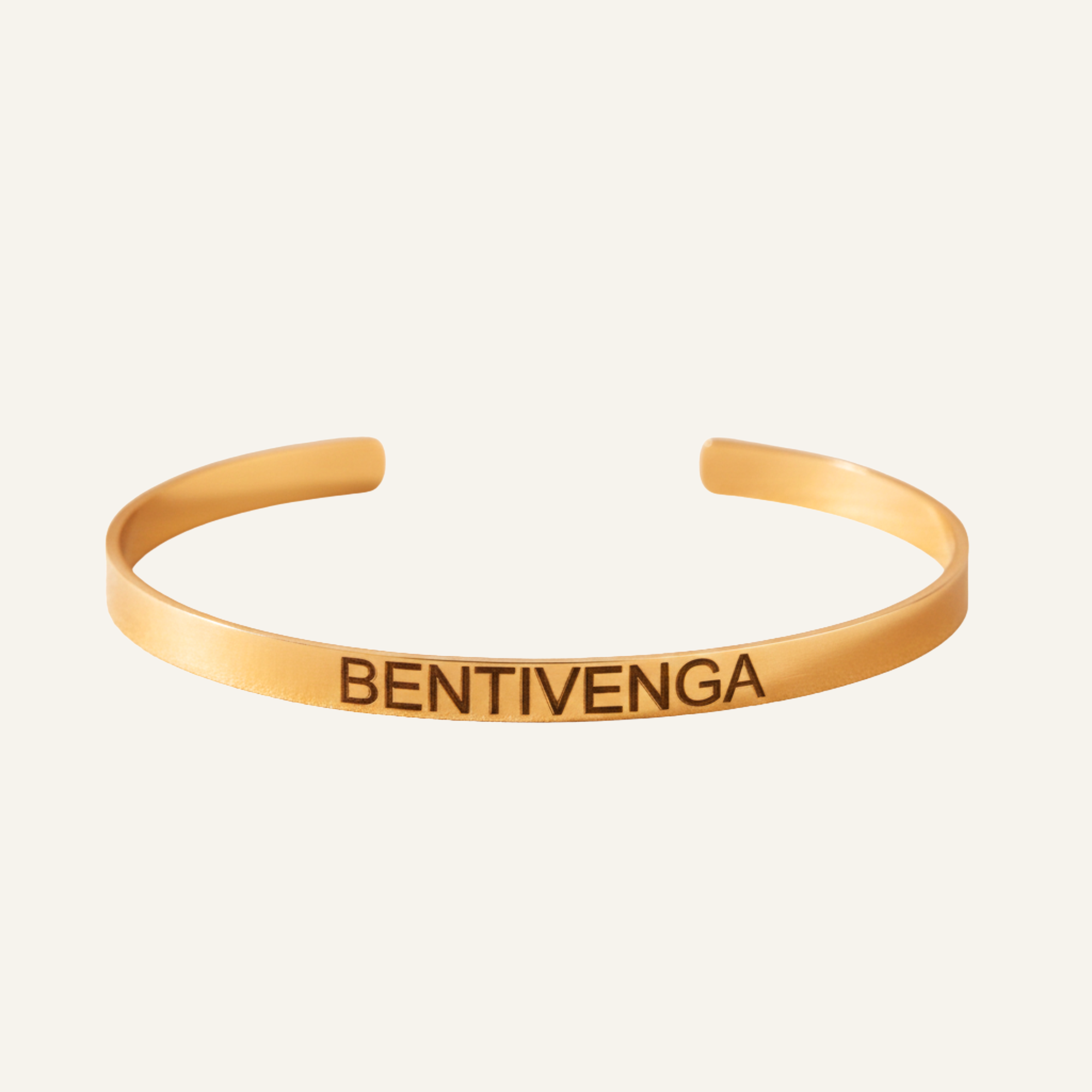 Personalized Inspirational  Mantra Cuff Bracelet, 5mm