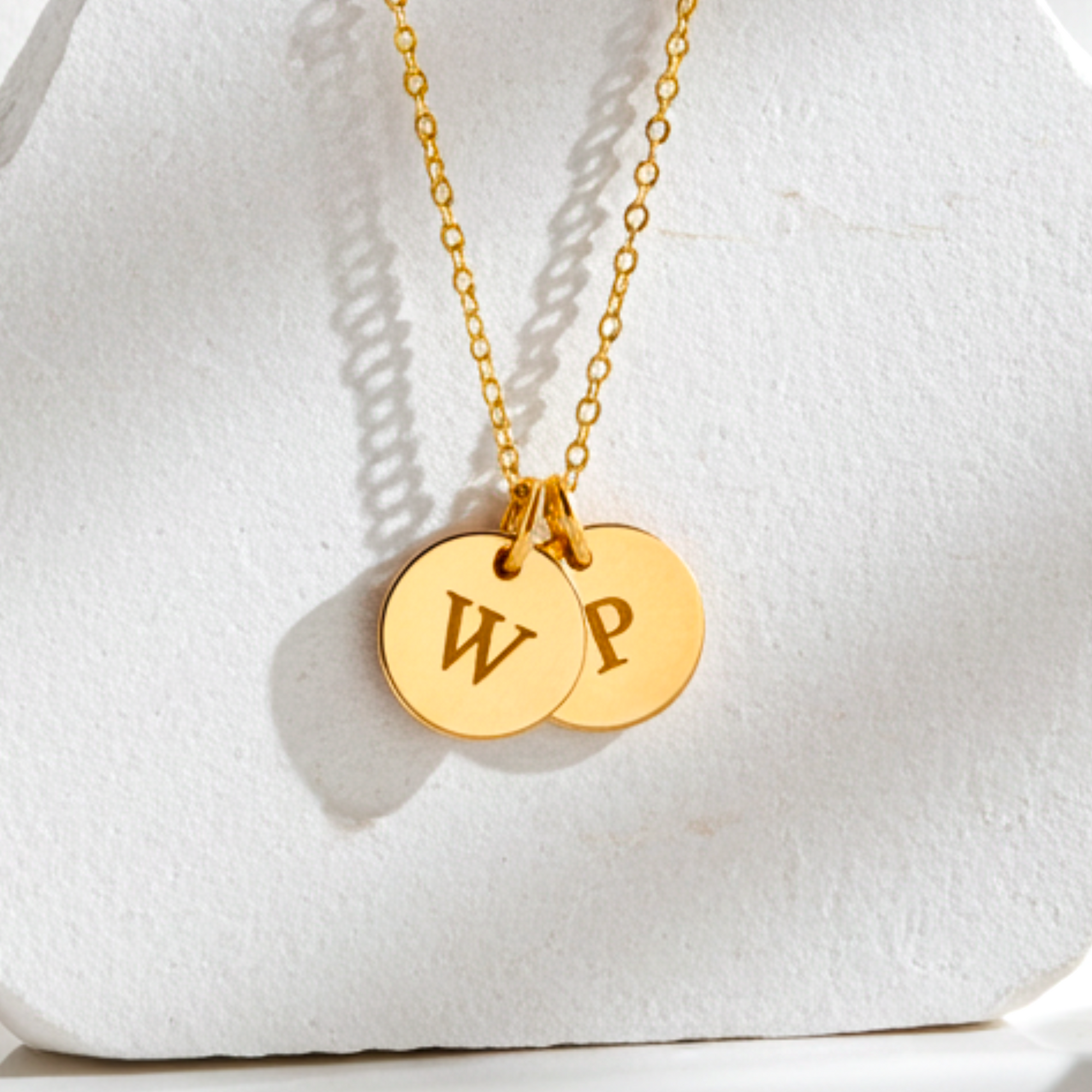 Customized  small Charms Necklace, 3/8-inch