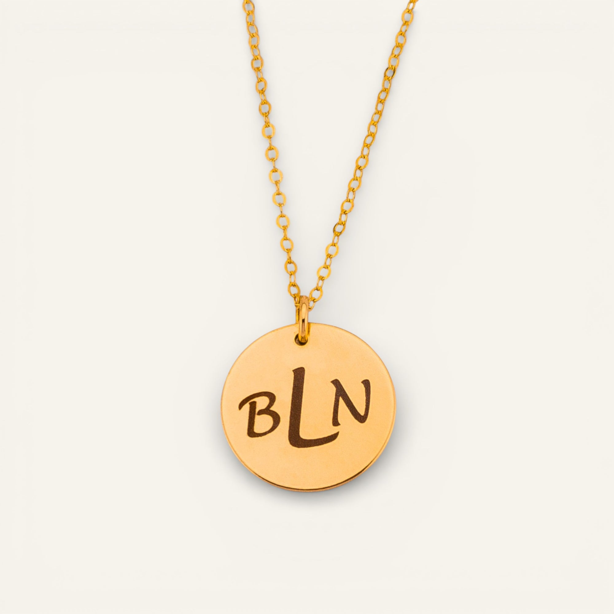 Personalized Necklace, 5/8" Disc