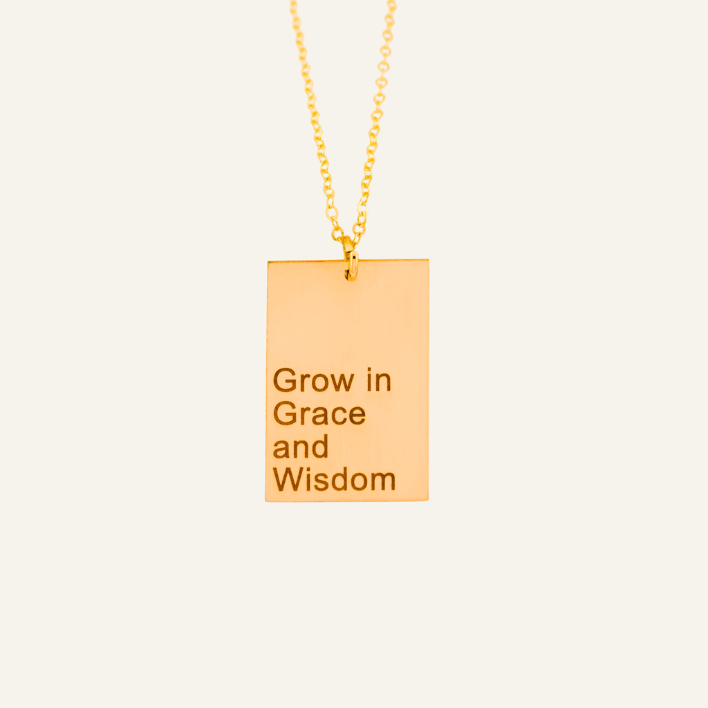 Personalized Engraving Rectangle Pendant Necklace