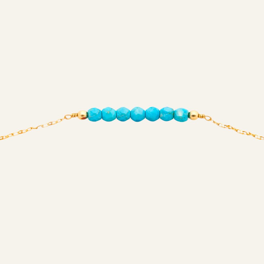 Short Gemstone Bar Bracelet, 1.5" Bar