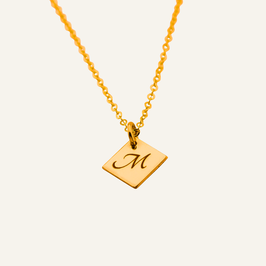 Diamond Shaped Necklace,  ONE 8mm Diamond Charm