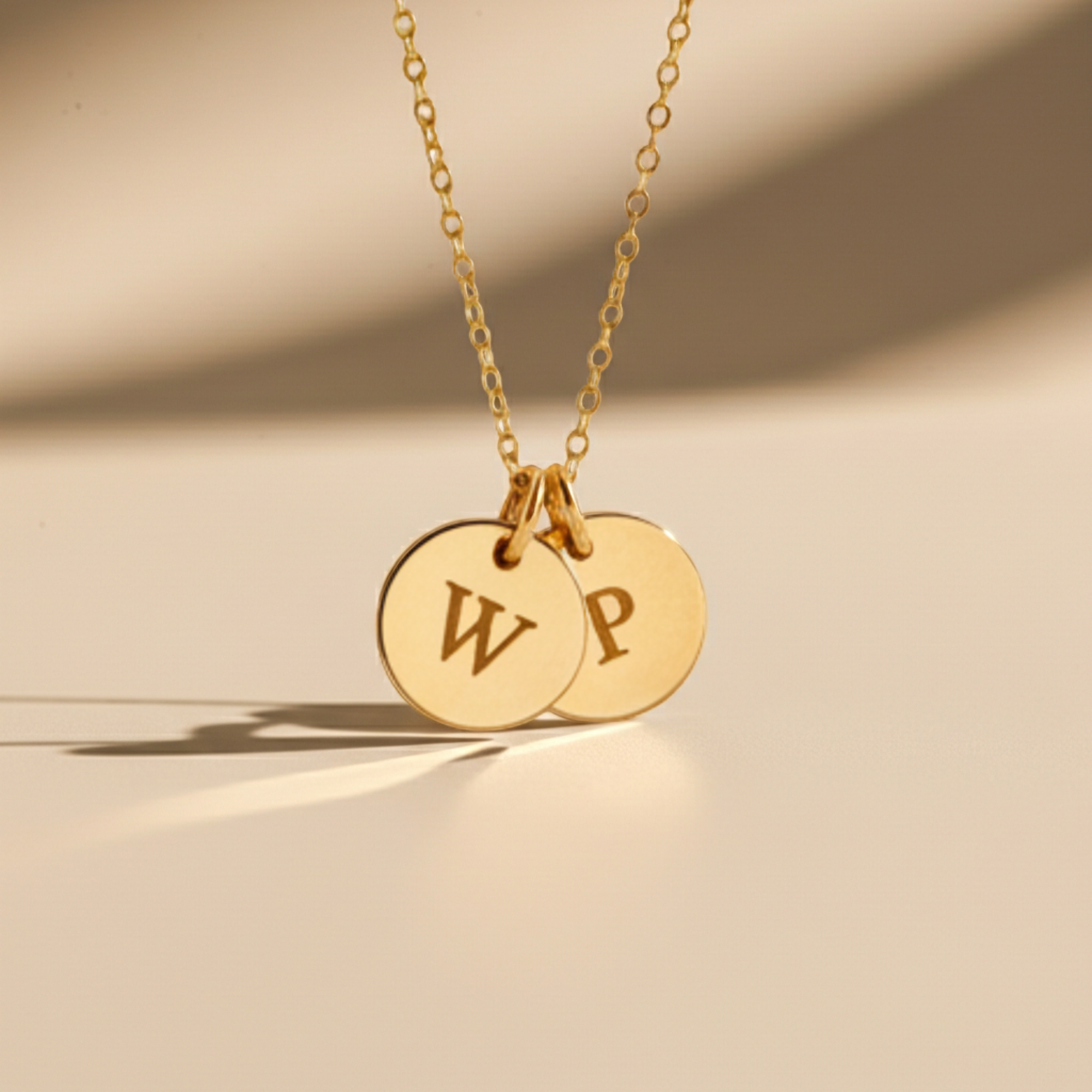 Customized  small Charms Necklace, 3/8-inch