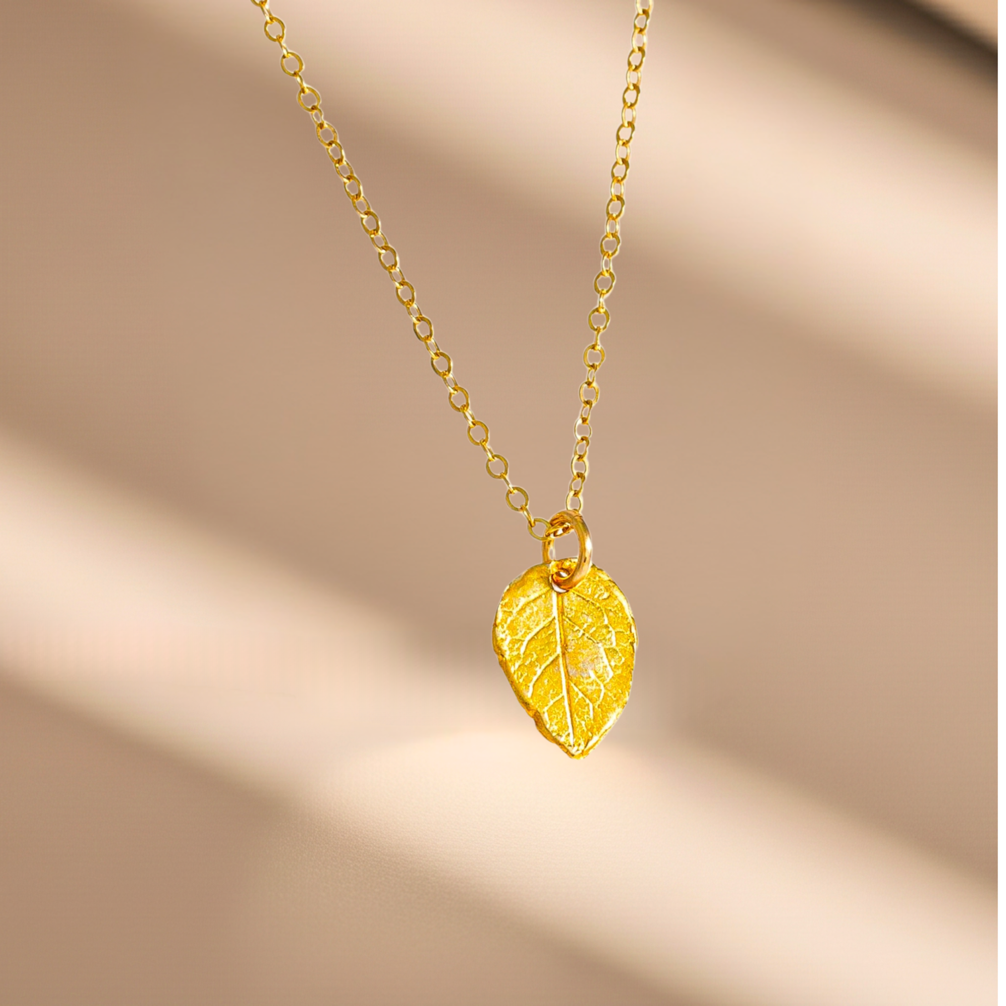 Tiny Leaf Necklace