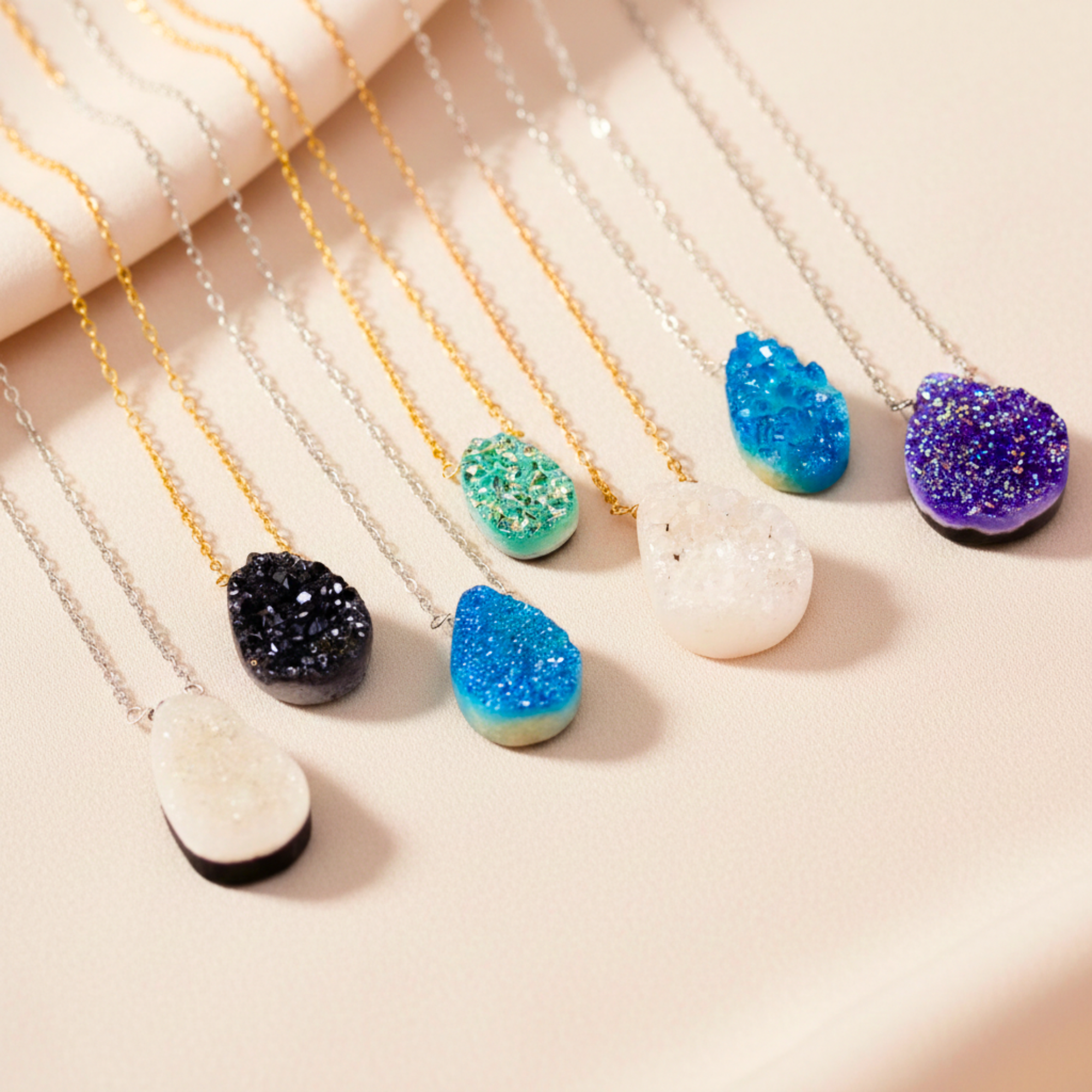 Bohemian Druzy Necklace