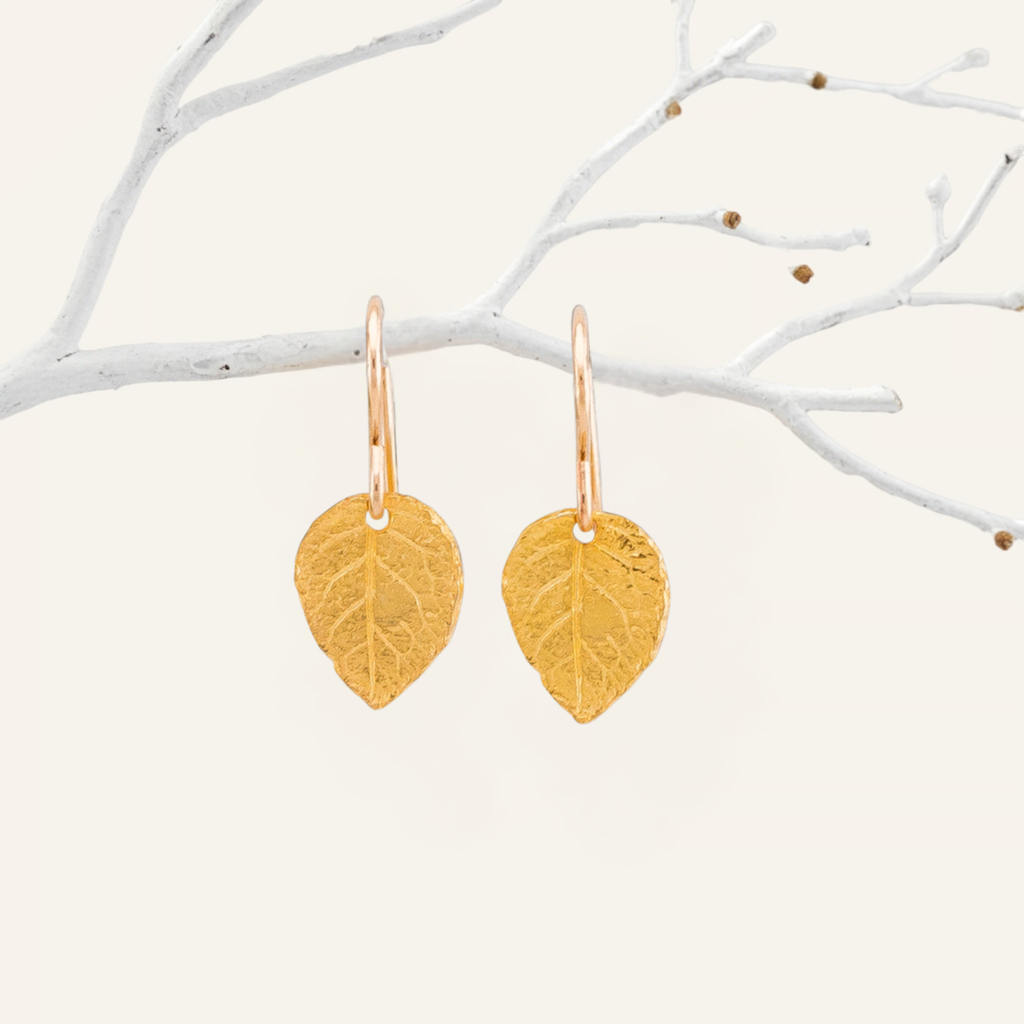 Tiny Leaf Earrings