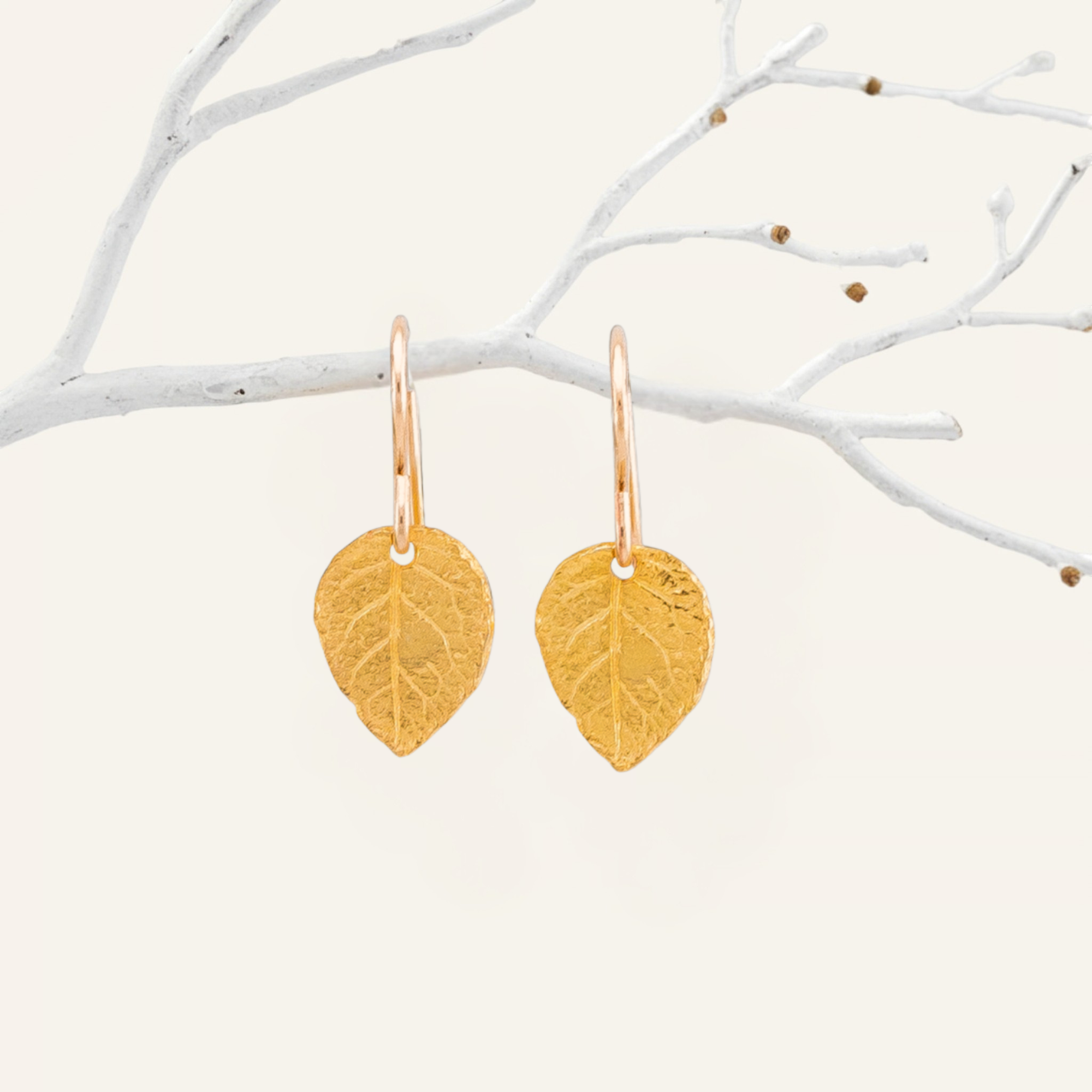 Tiny Leaf Earrings