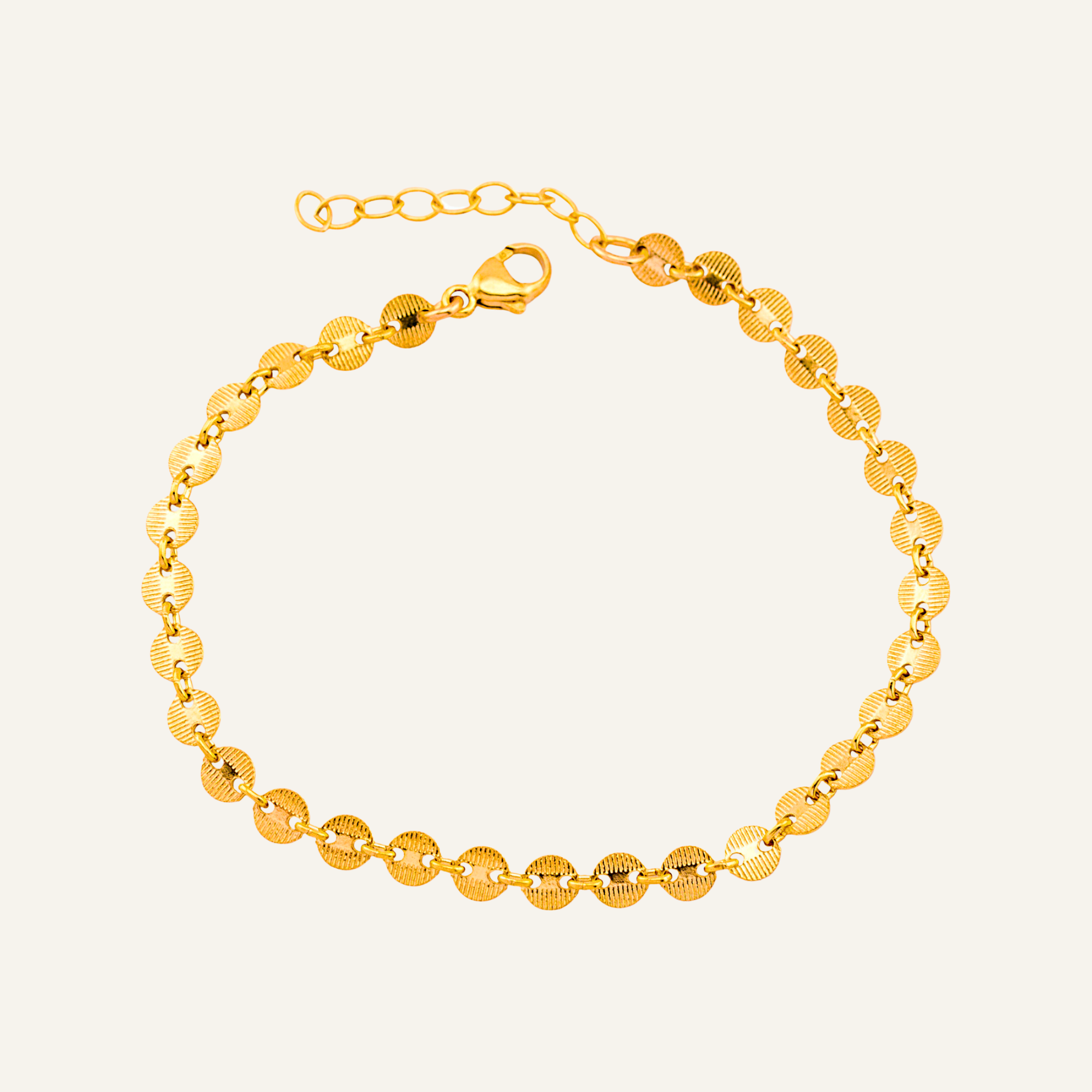 Delicate Coin Tattoo Bracelet