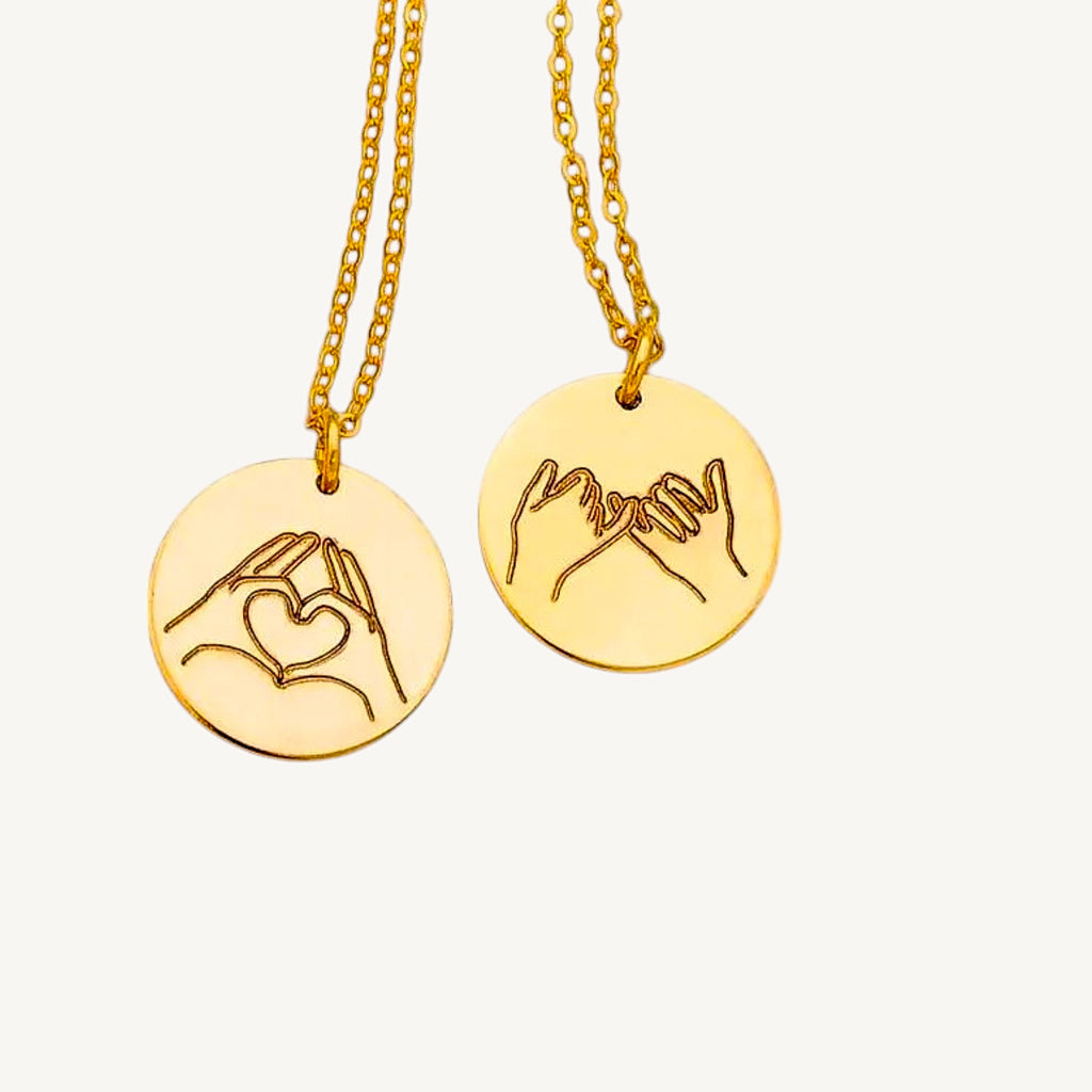 Hand Gesture Pendant Necklace