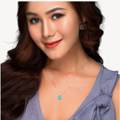 Floating Birthstone Necklace