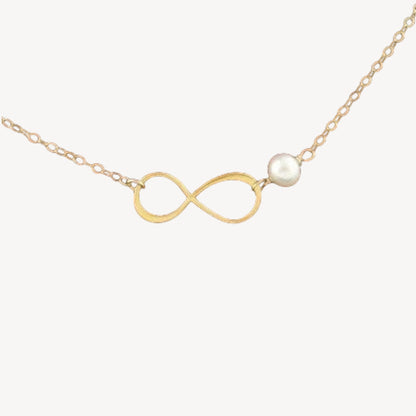 Birthstone Infinity Pendant Necklace