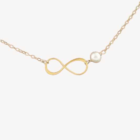 Birthstone Infinity Pendant Necklace