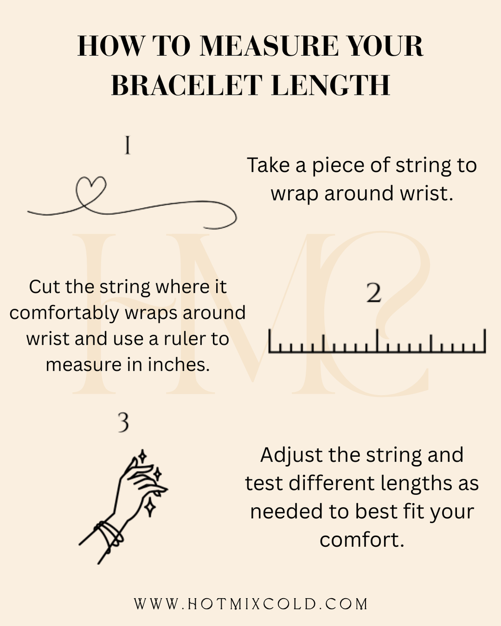 Actual Signature or Handwriting Bracelet, 2-inch bar