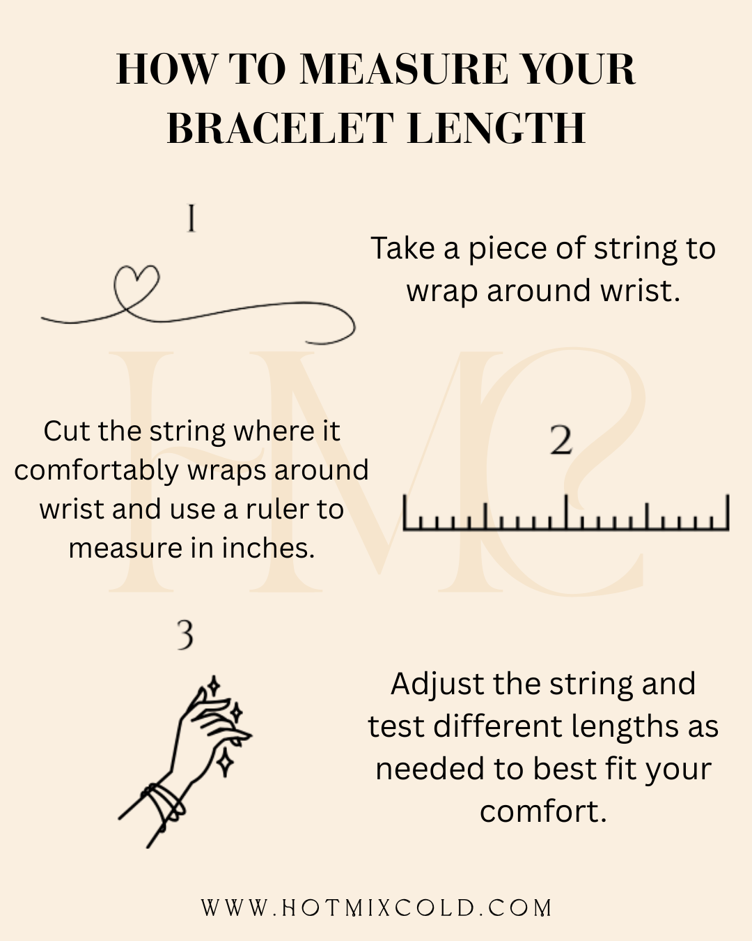 Actual Signature or Handwriting Bracelet, 2-inch bar