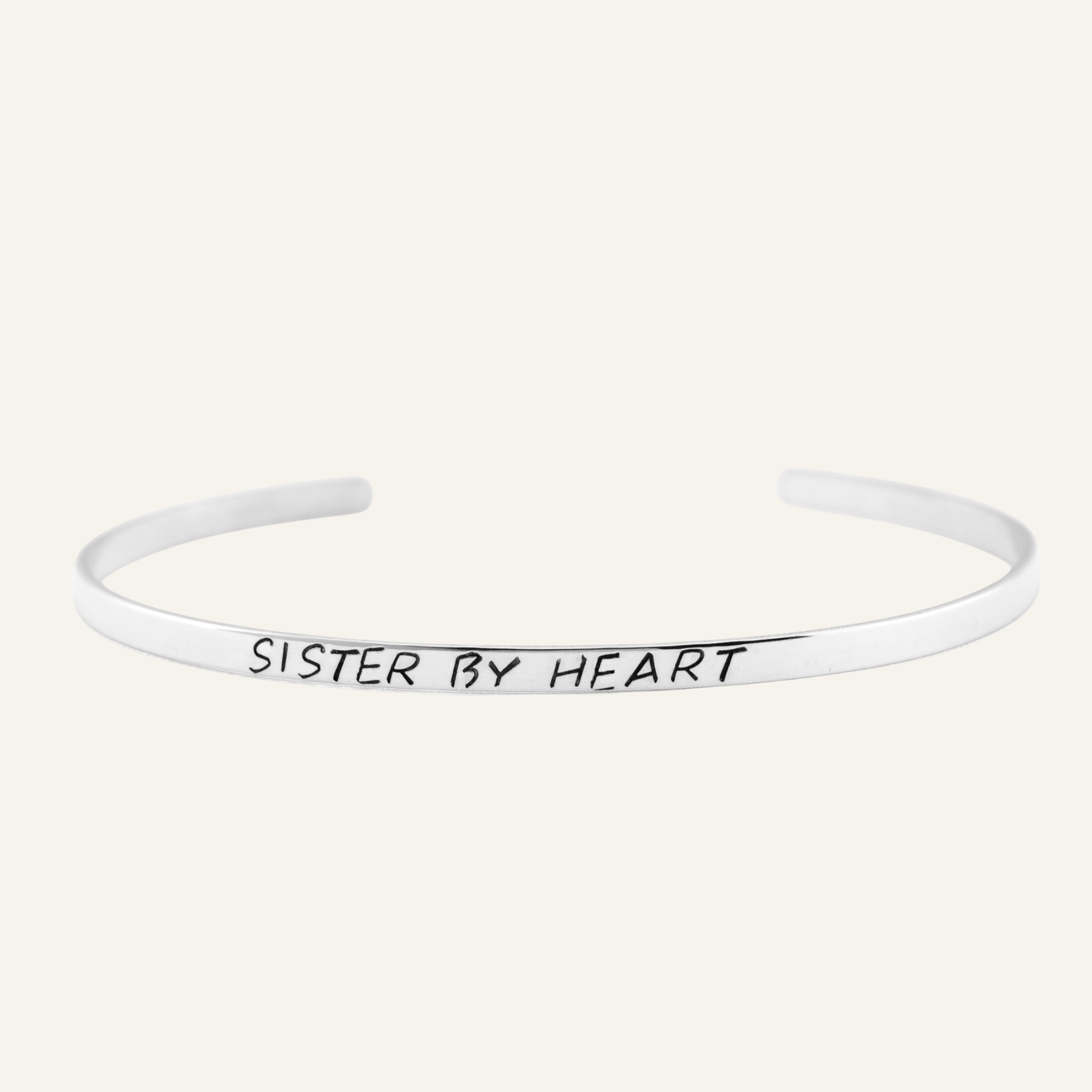 Personalized Skinny Cuff Bracelet, 3mm
