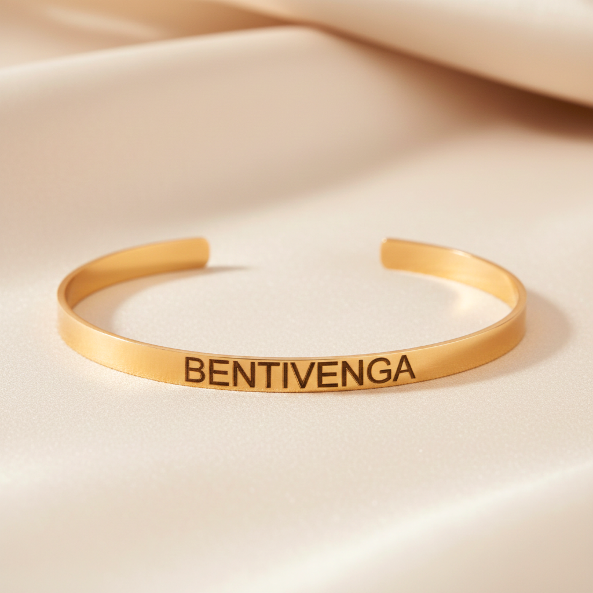 Personalized Inspirational  Mantra Cuff Bracelet, 5mm