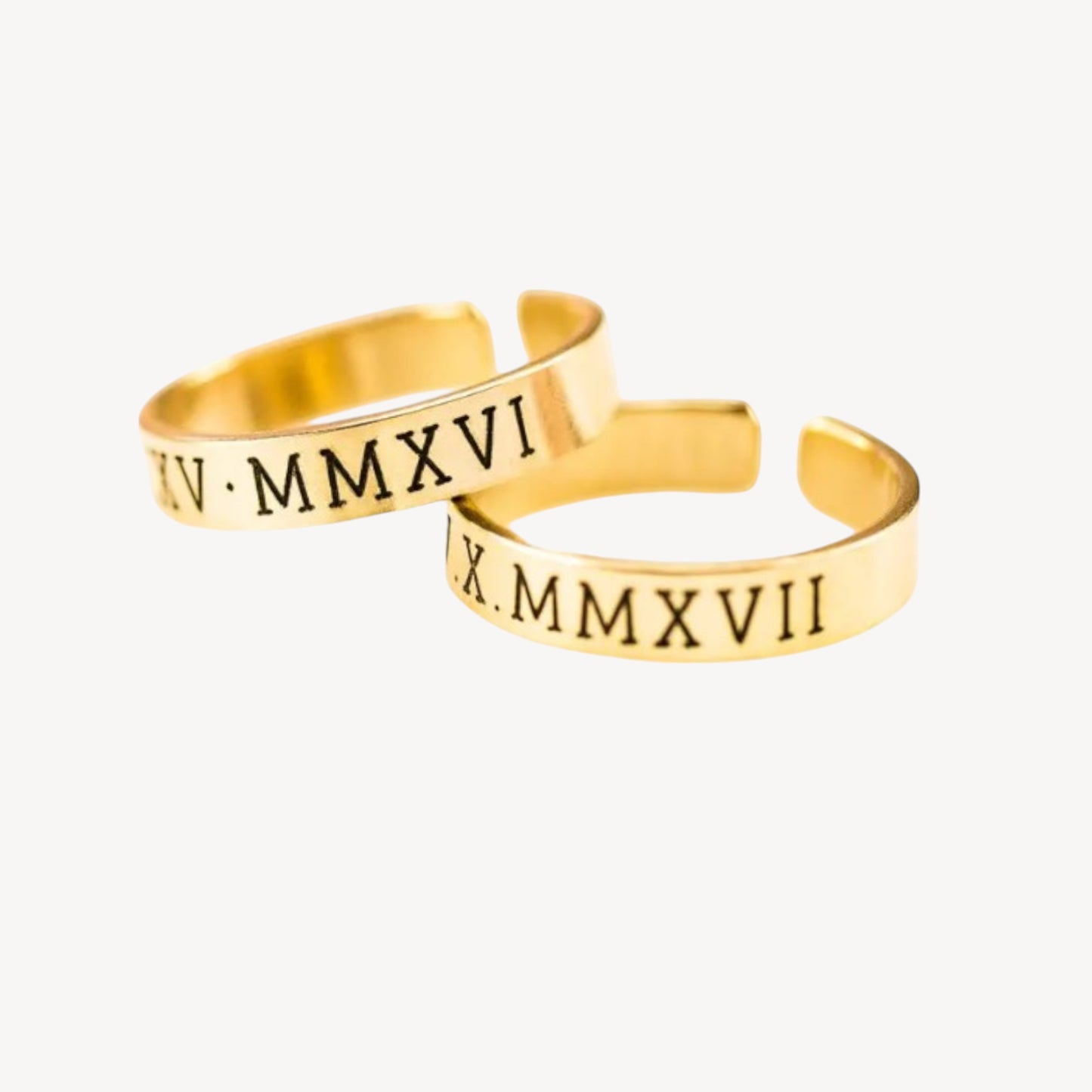 Custom Engraving Bar Band Ring
