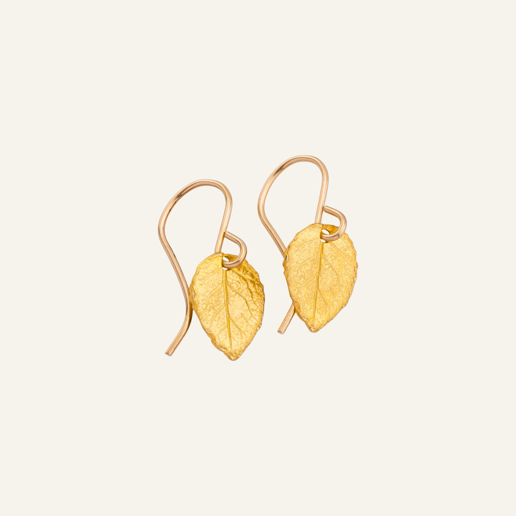 Tiny Leaf Earrings