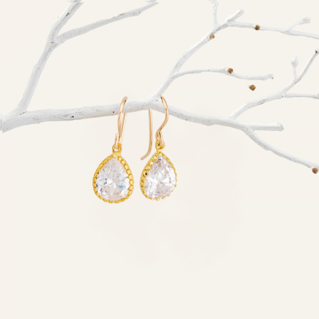 Cubic Zirconia Diamond CZ Earrings