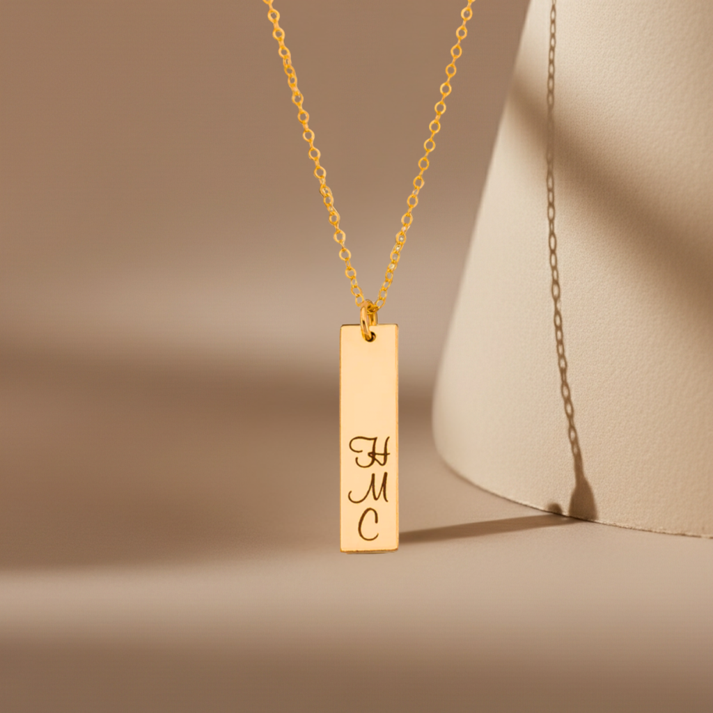 Custom Name Necklace - 1-inch bar